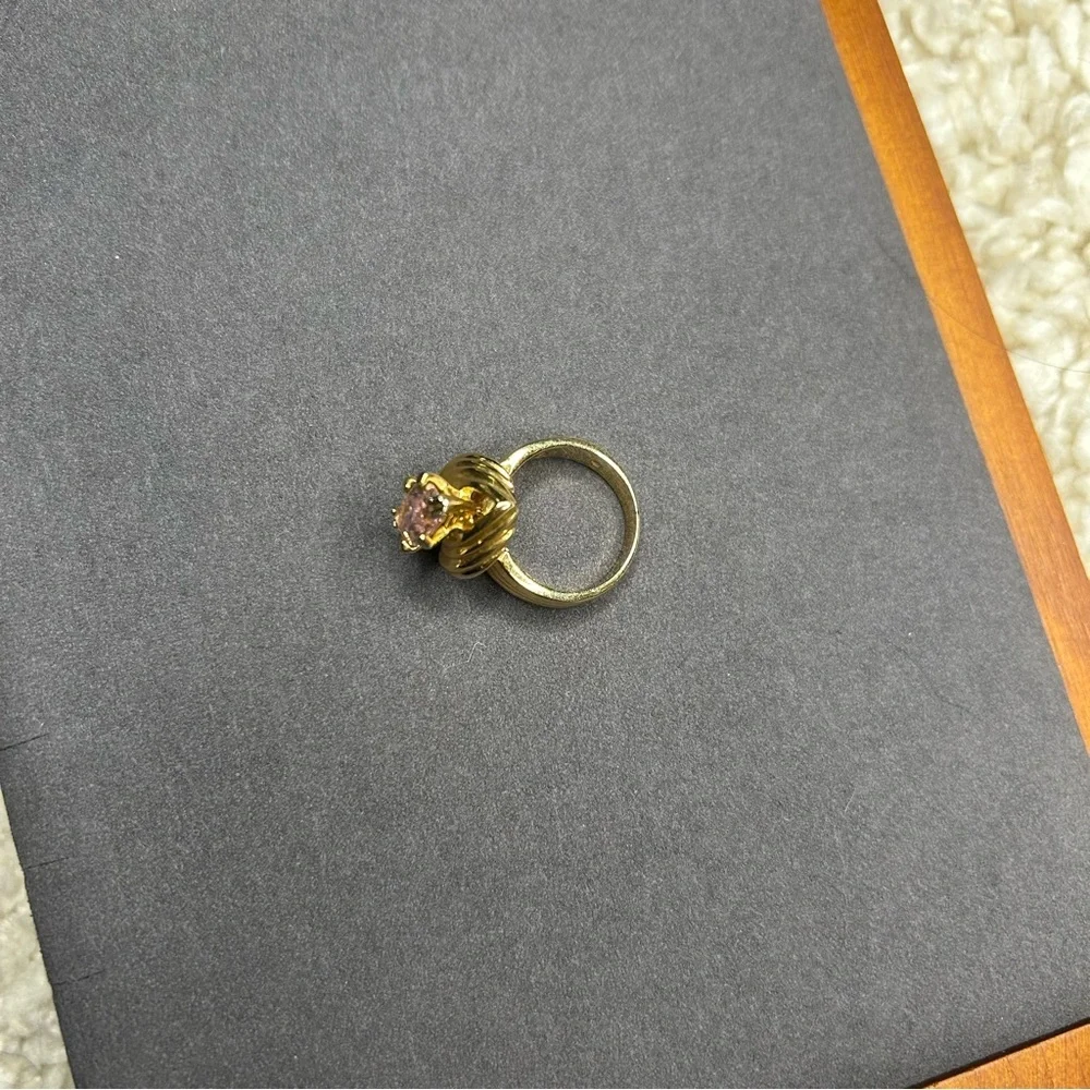 Elegant‎ Gold and Pink Ring